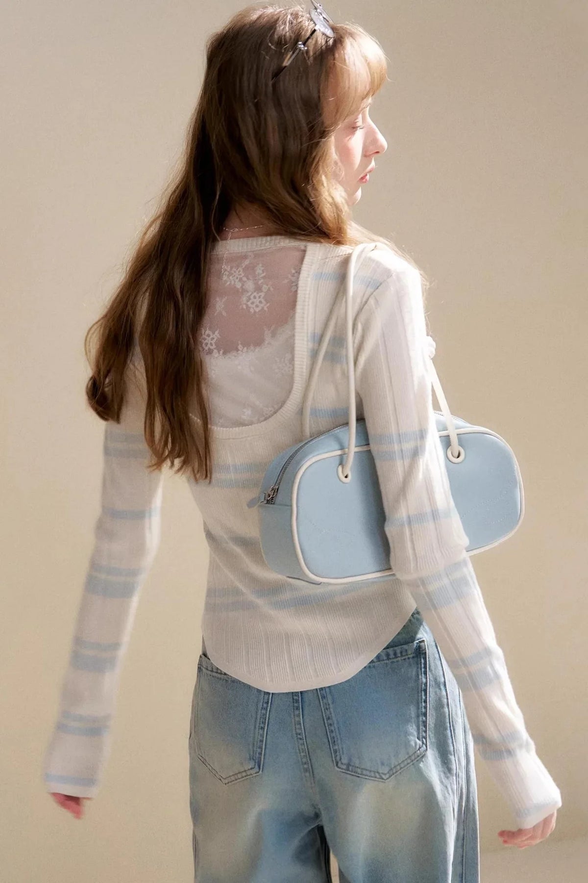Romantic Contrast Lace Cardigan Top