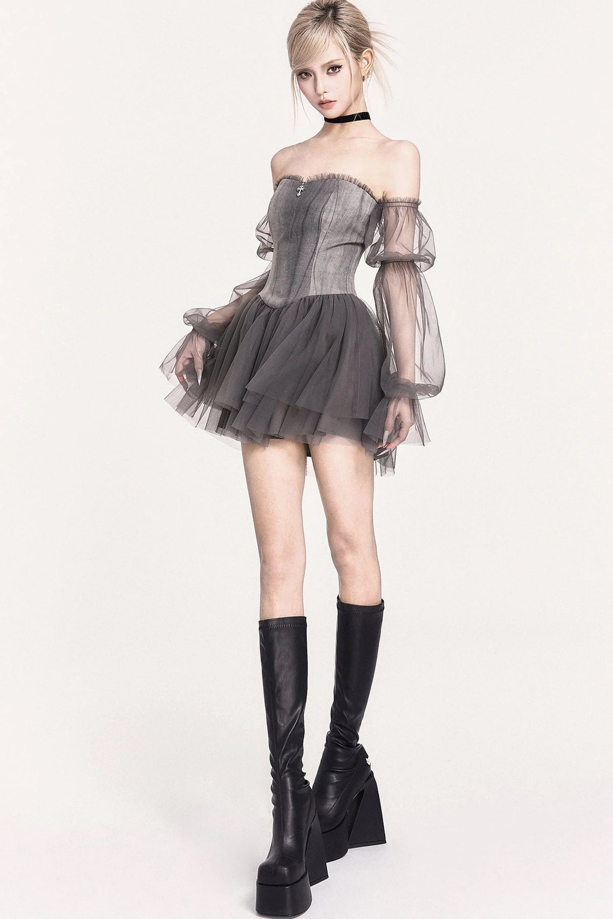 Romantic Corset Tulle Dress