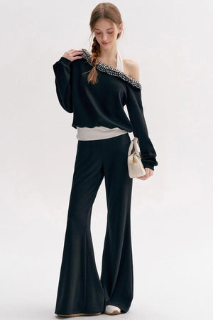 Romantic Cotton Bootcut Slacks