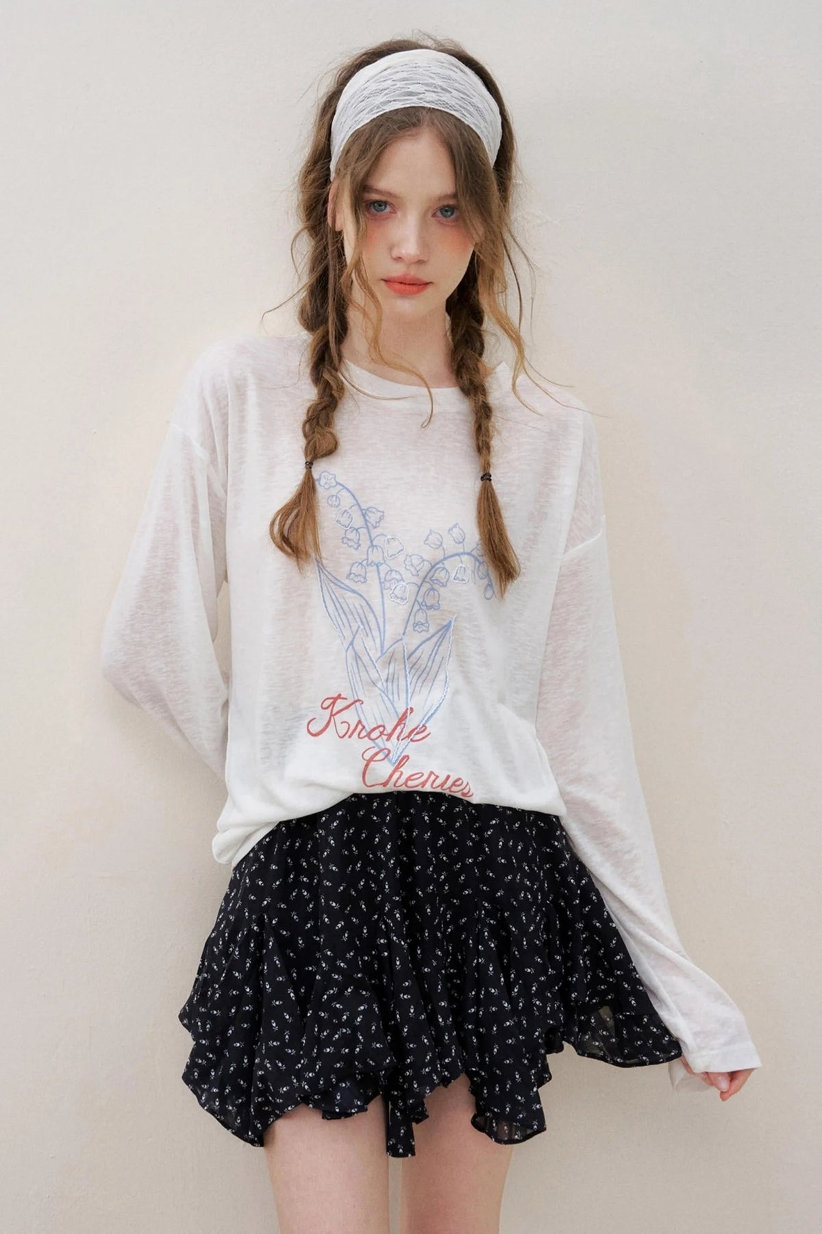 Romantic Floral Mini Skirt