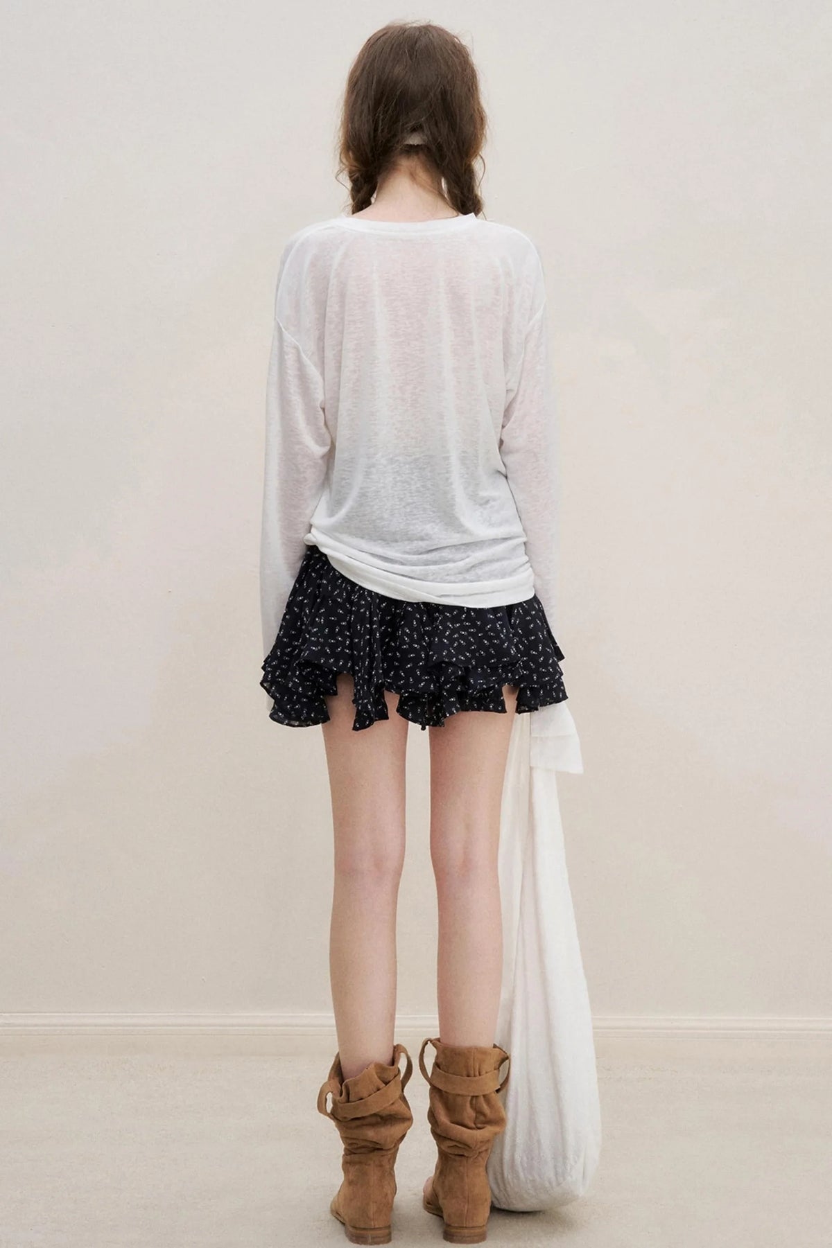 Romantic Floral Mini Skirt
