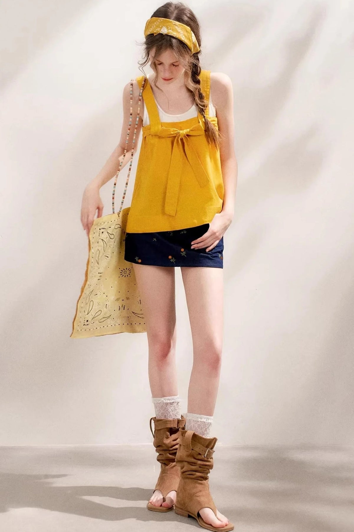 Romantic French Bow Tie Camisole