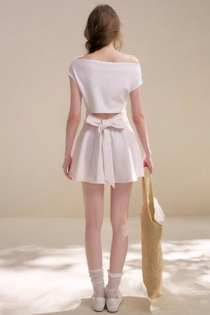 Romantic French Bow-Tie Dress