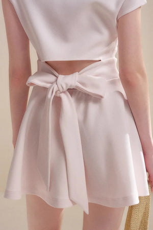 Romantic French Bow-Tie Dress