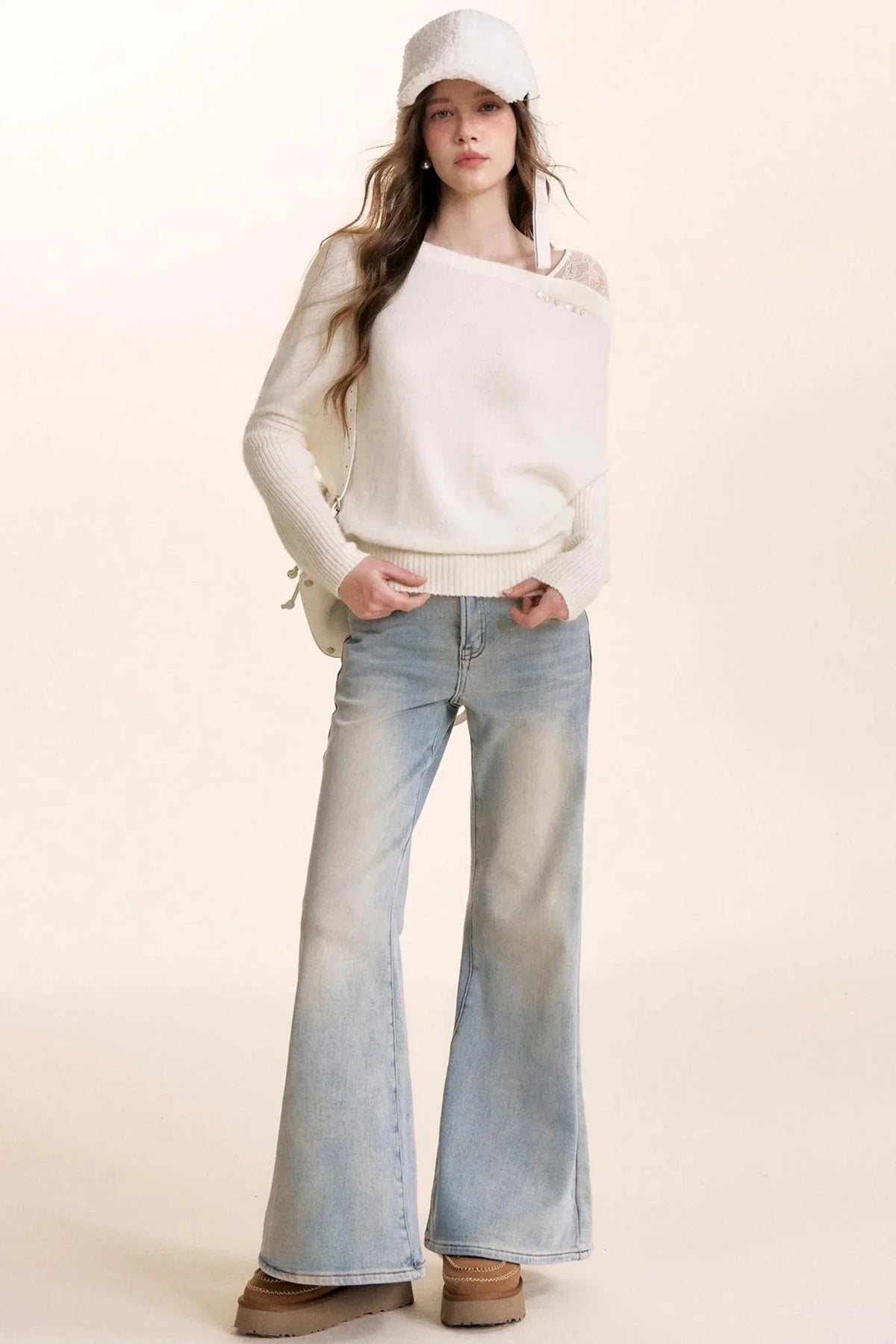 Romantic French Flared Jeans
