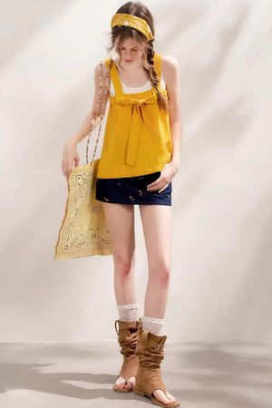 Romantic High-Waisted Floral A-Line Skirt