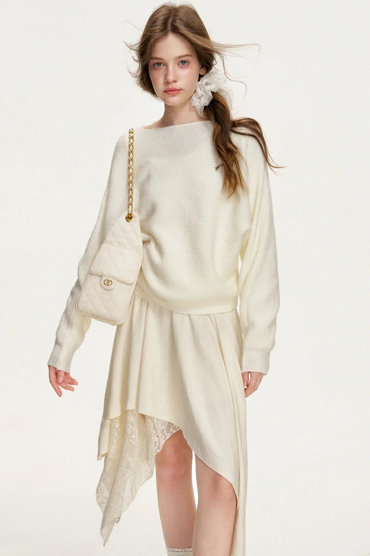 Romantic Lace Asymmetrical Dress
