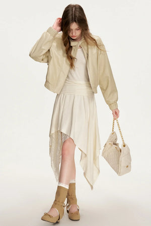 Romantic Lace Asymmetrical Dress