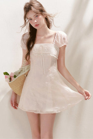Romantic Lace Embroidery Dress