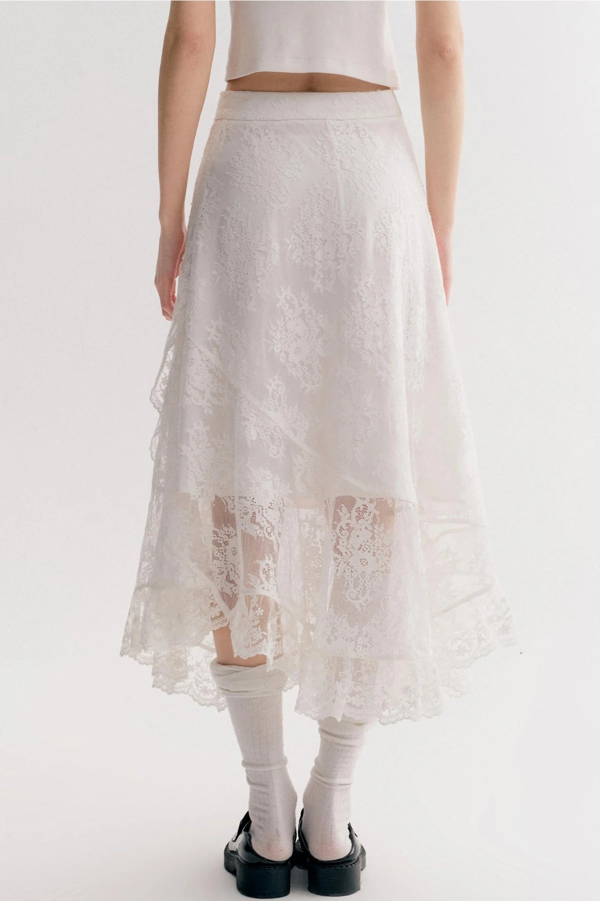 Romantic Lace High-Waisted Maxi Skirt