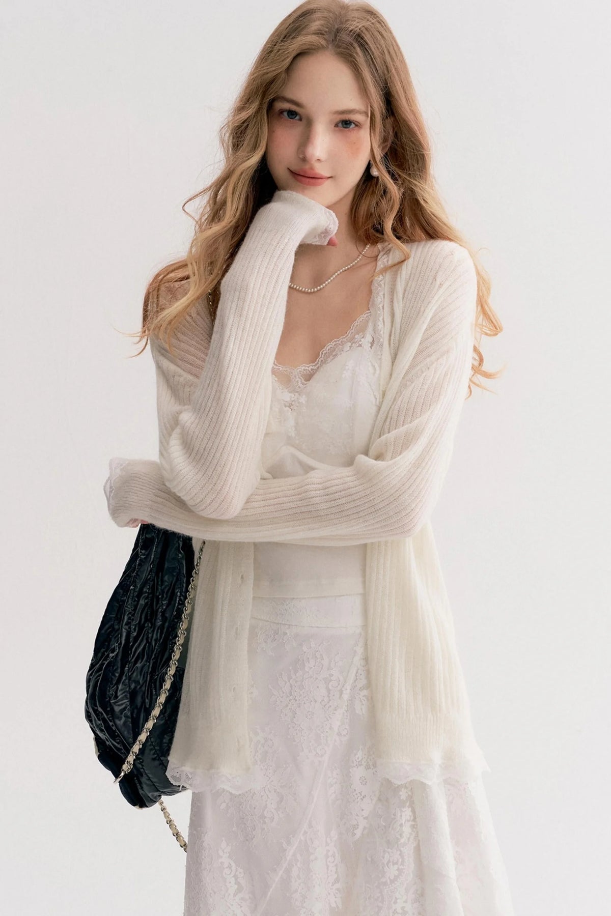 Romantic Lace High-Waisted Maxi Skirt