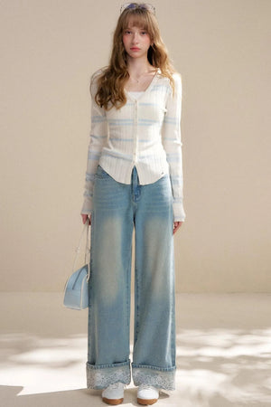Romantic Lace Moonlight Jeans