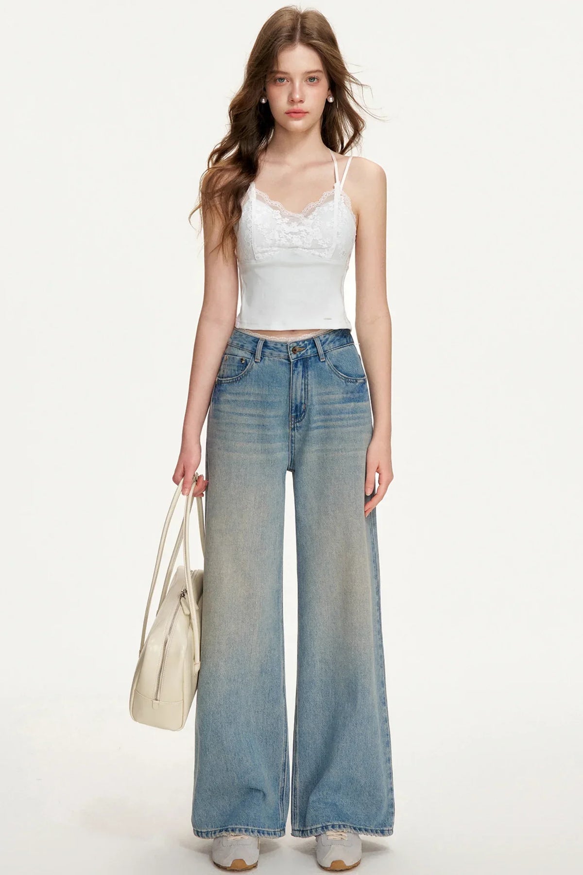 Romantic Lace Patchwork Jeans