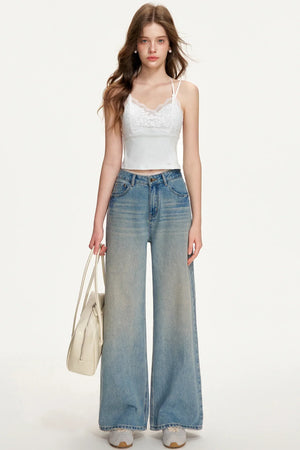 Romantic Lace Patchwork Jeans