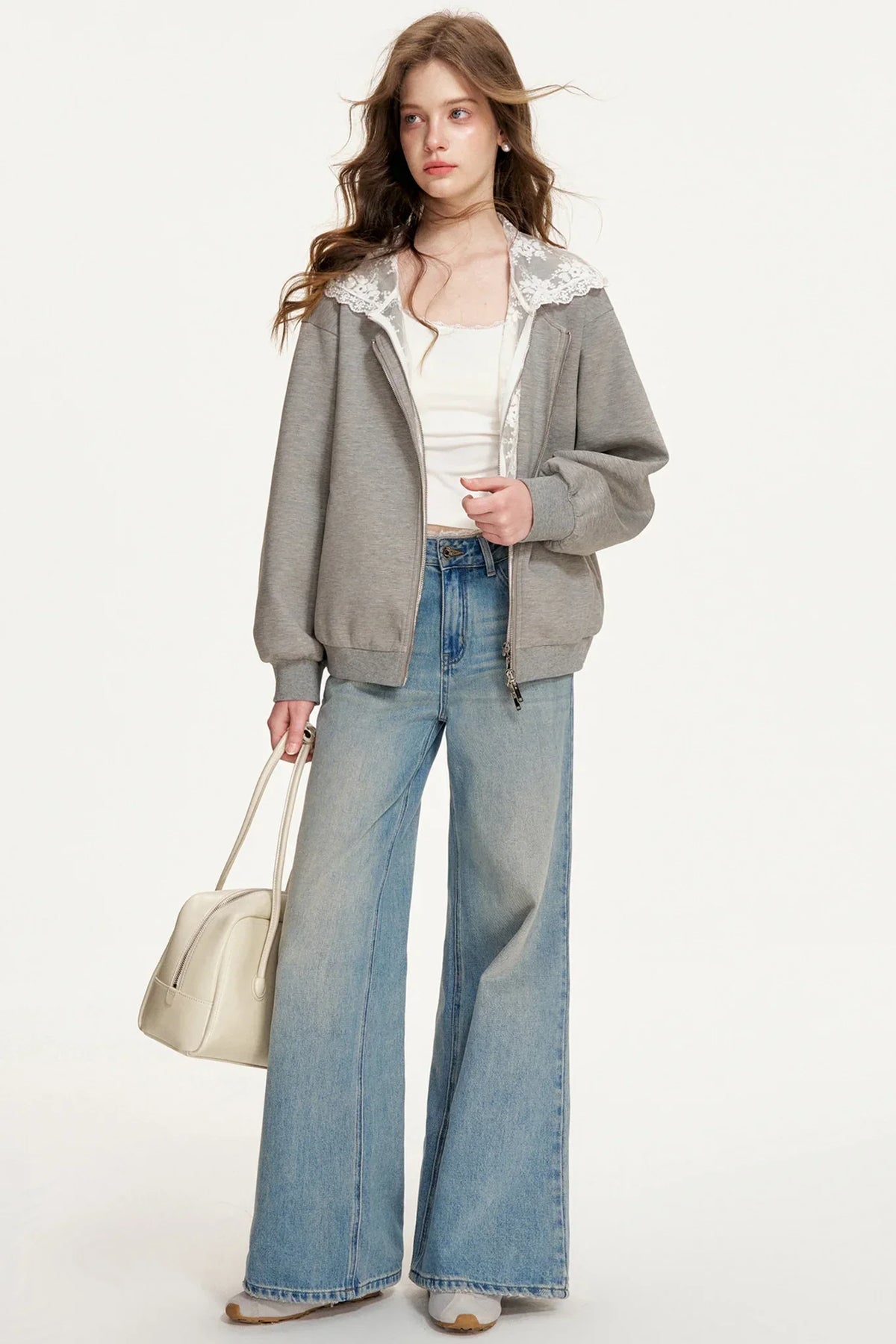 Romantic Lace Patchwork Jeans