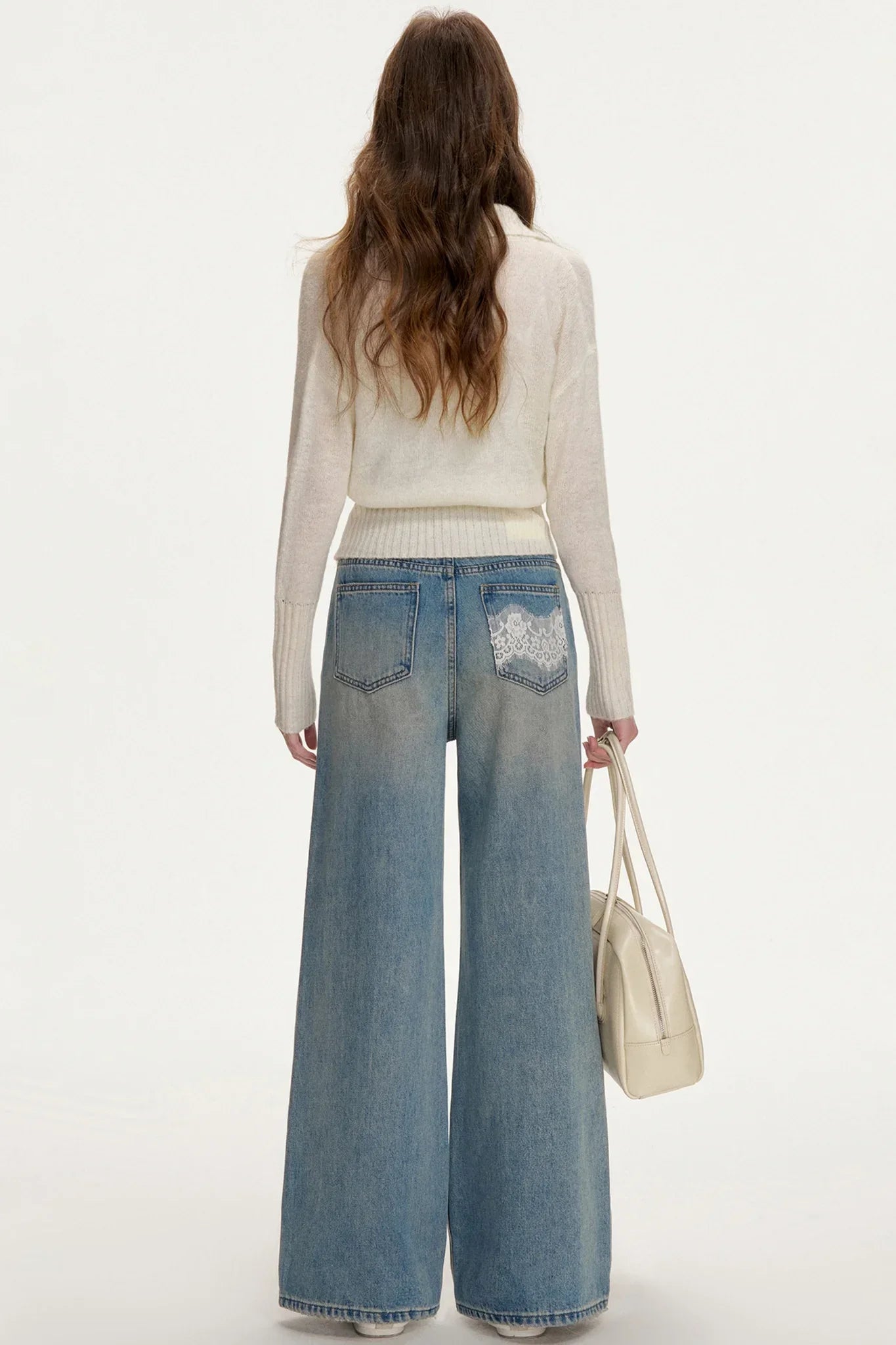 Romantic Lace Patchwork Jeans