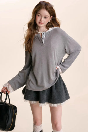 Romantic Lace Patchwork Top
