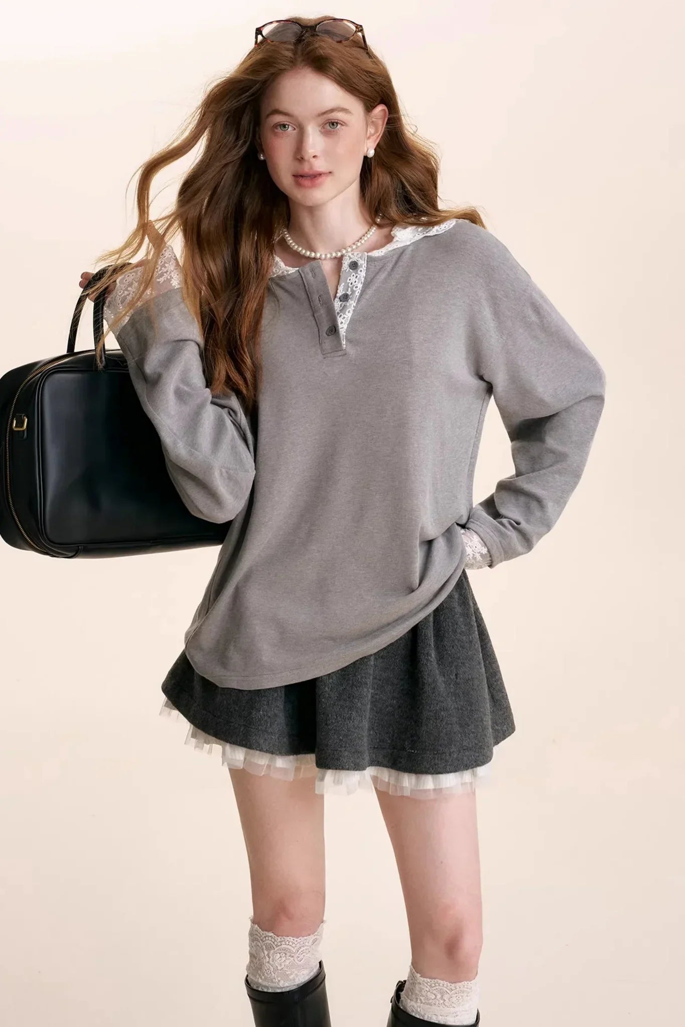 Romantic Lace Patchwork Top