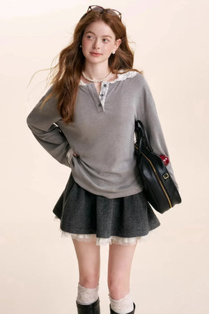 Romantic Lace Patchwork Top