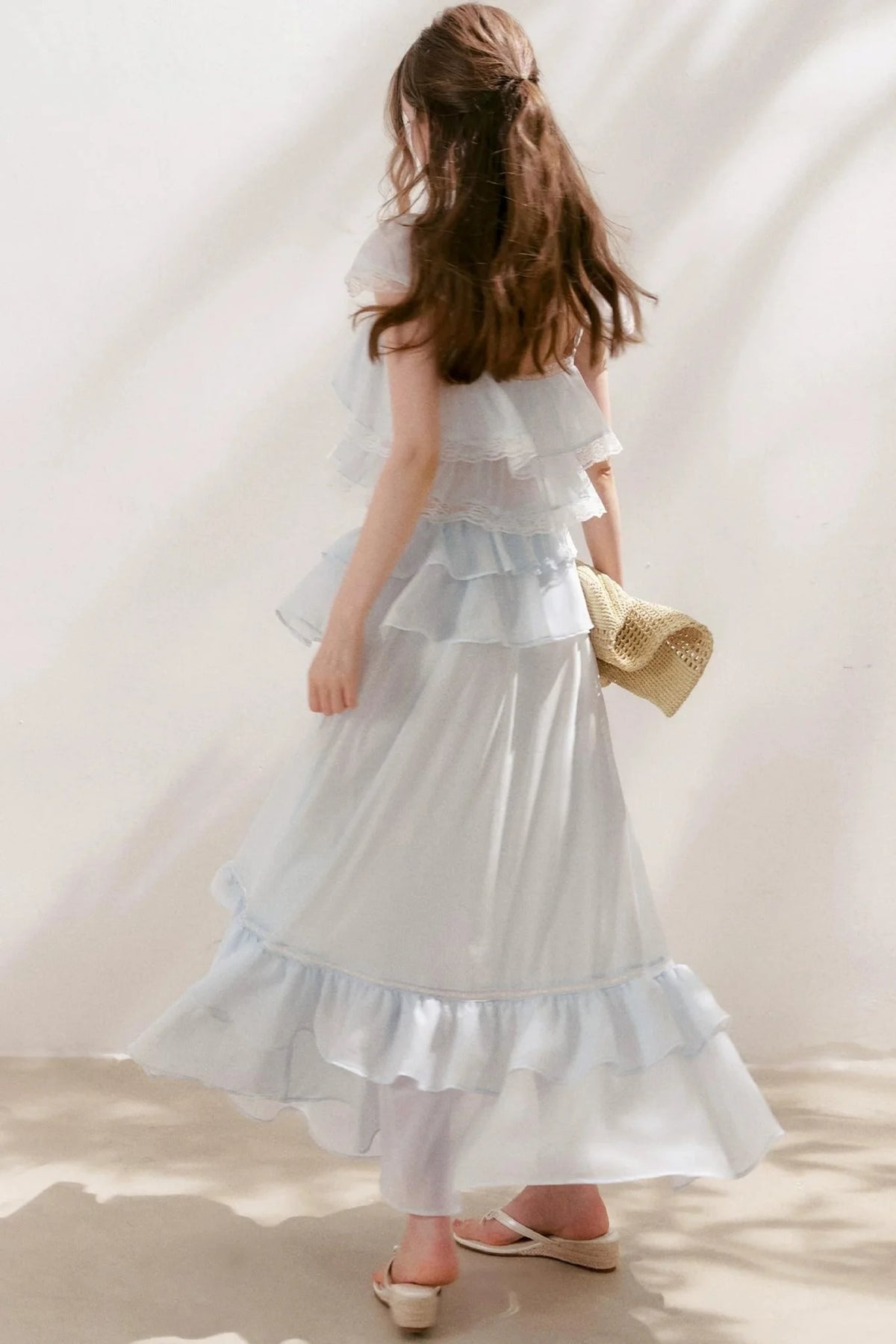 Romantic Lace Ruffle Skirt Set-Up