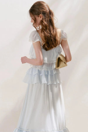 Romantic Lace Ruffle Skirt Set-Up