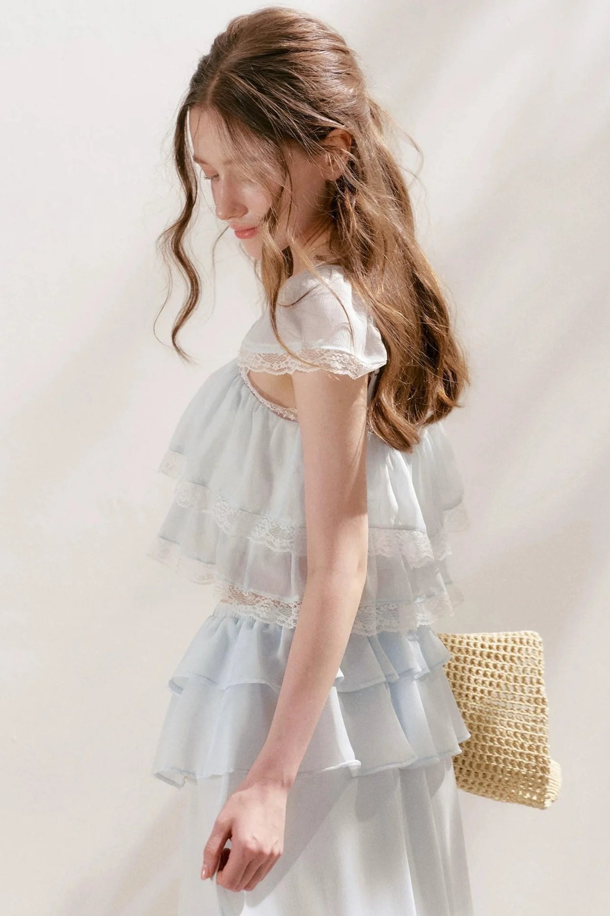 Romantic Lace Ruffle Skirt Set-Up