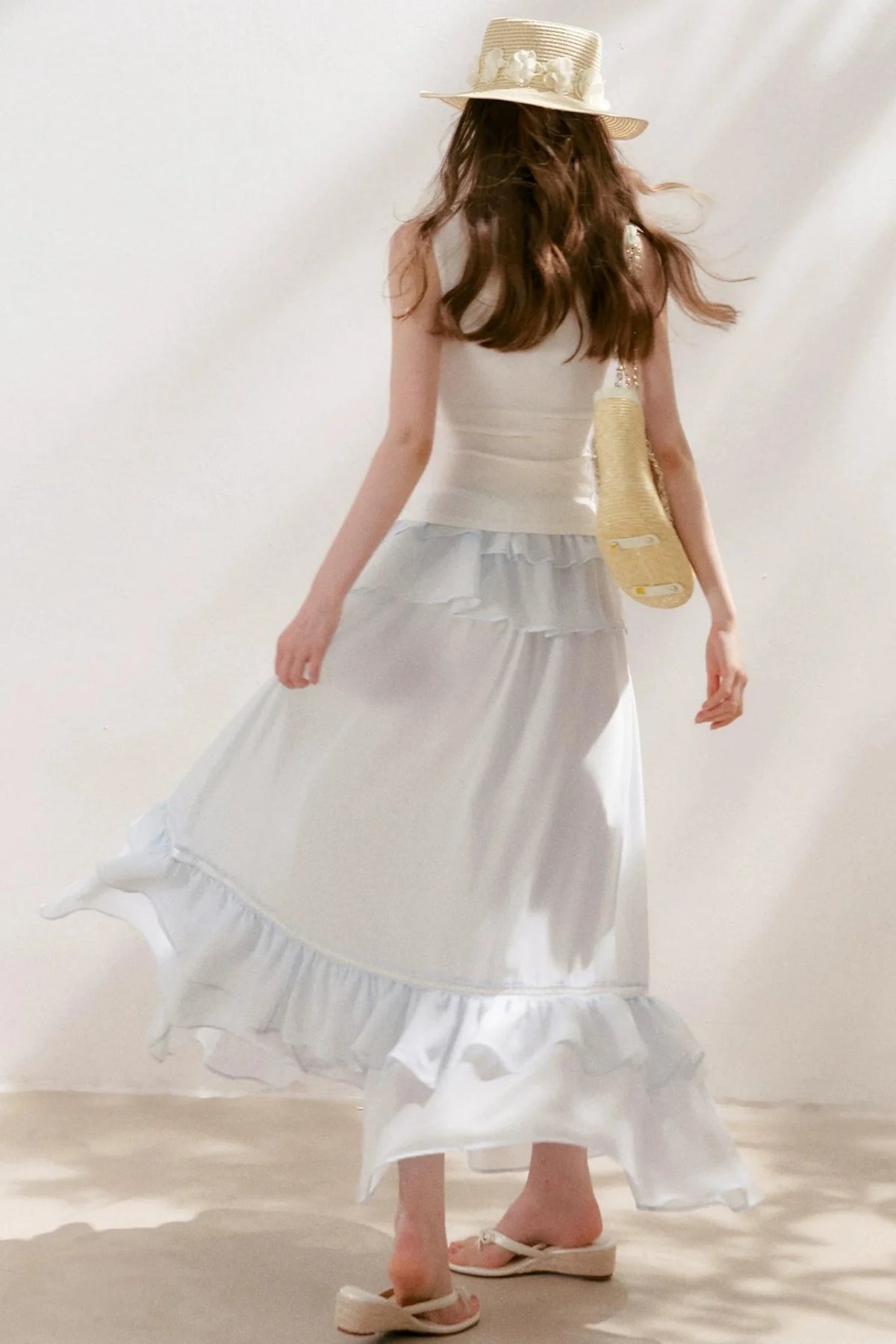 Romantic Lace Ruffle Skirt Set-Up