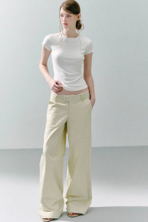 Romantic Lace Trim Pants