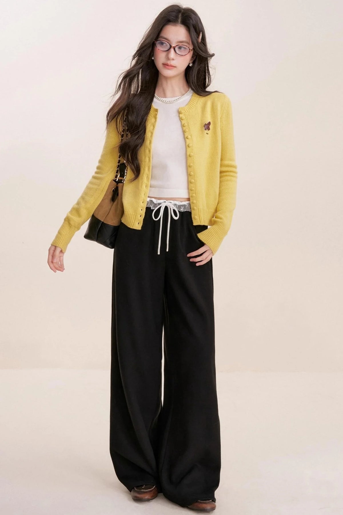 Romantic Lace Wide-Leg Pants