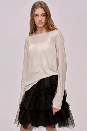 Romantic Lyocell Wool Sweater