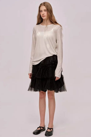 Romantic Lyocell Wool Sweater