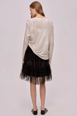 Romantic Lyocell Wool Sweater