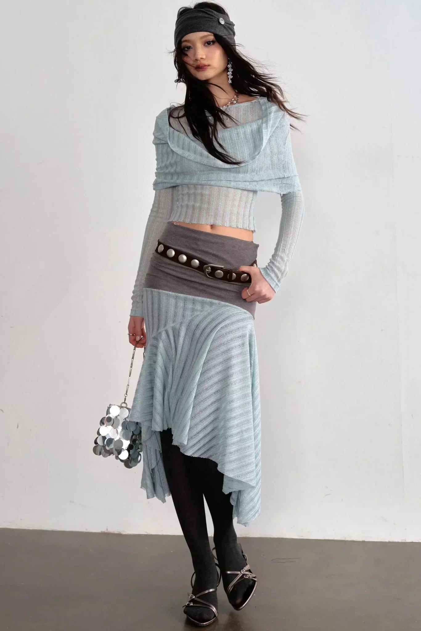 Romantic Mint Drapey Top Set-Up
