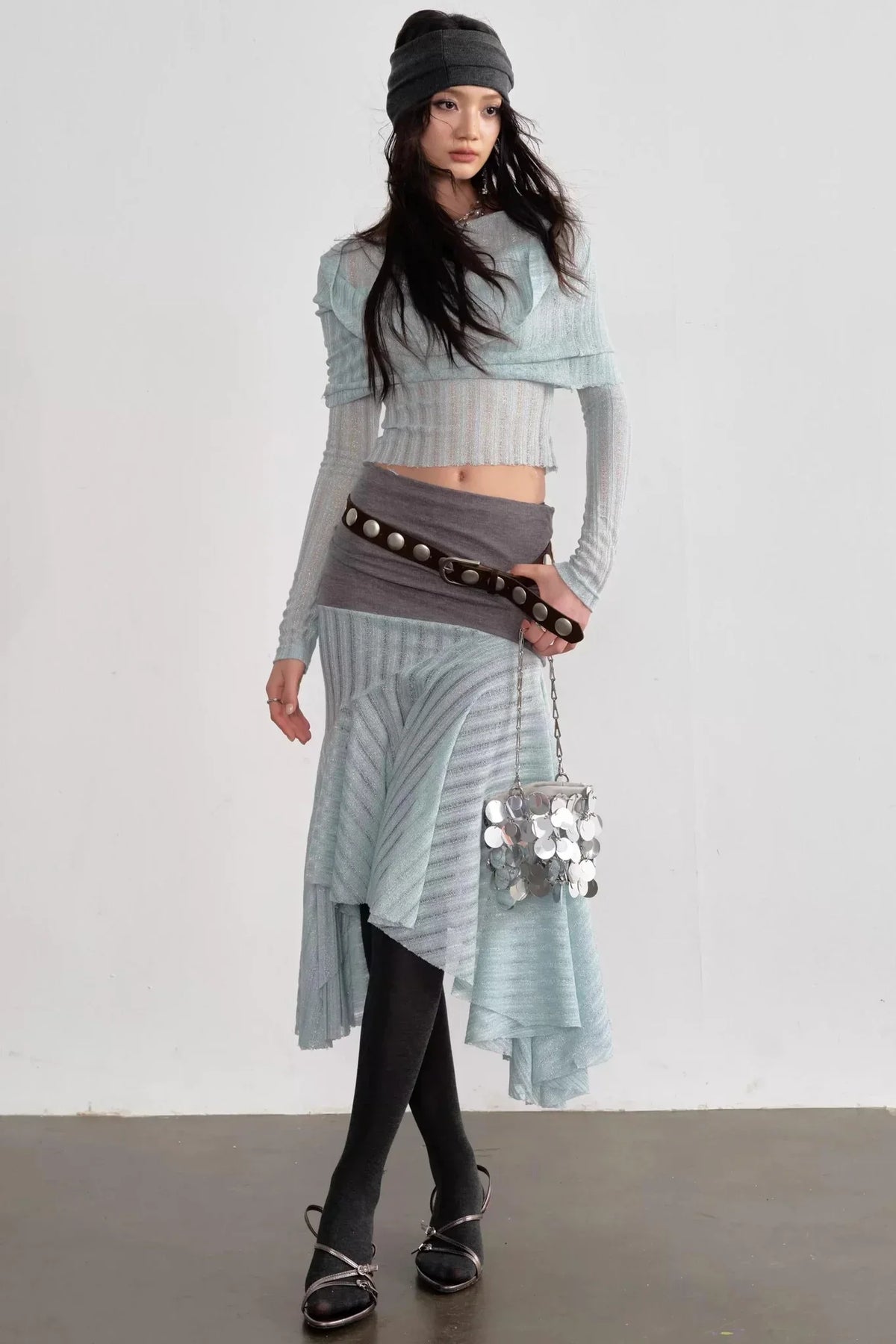 Romantic Mint Drapey Top Set-Up