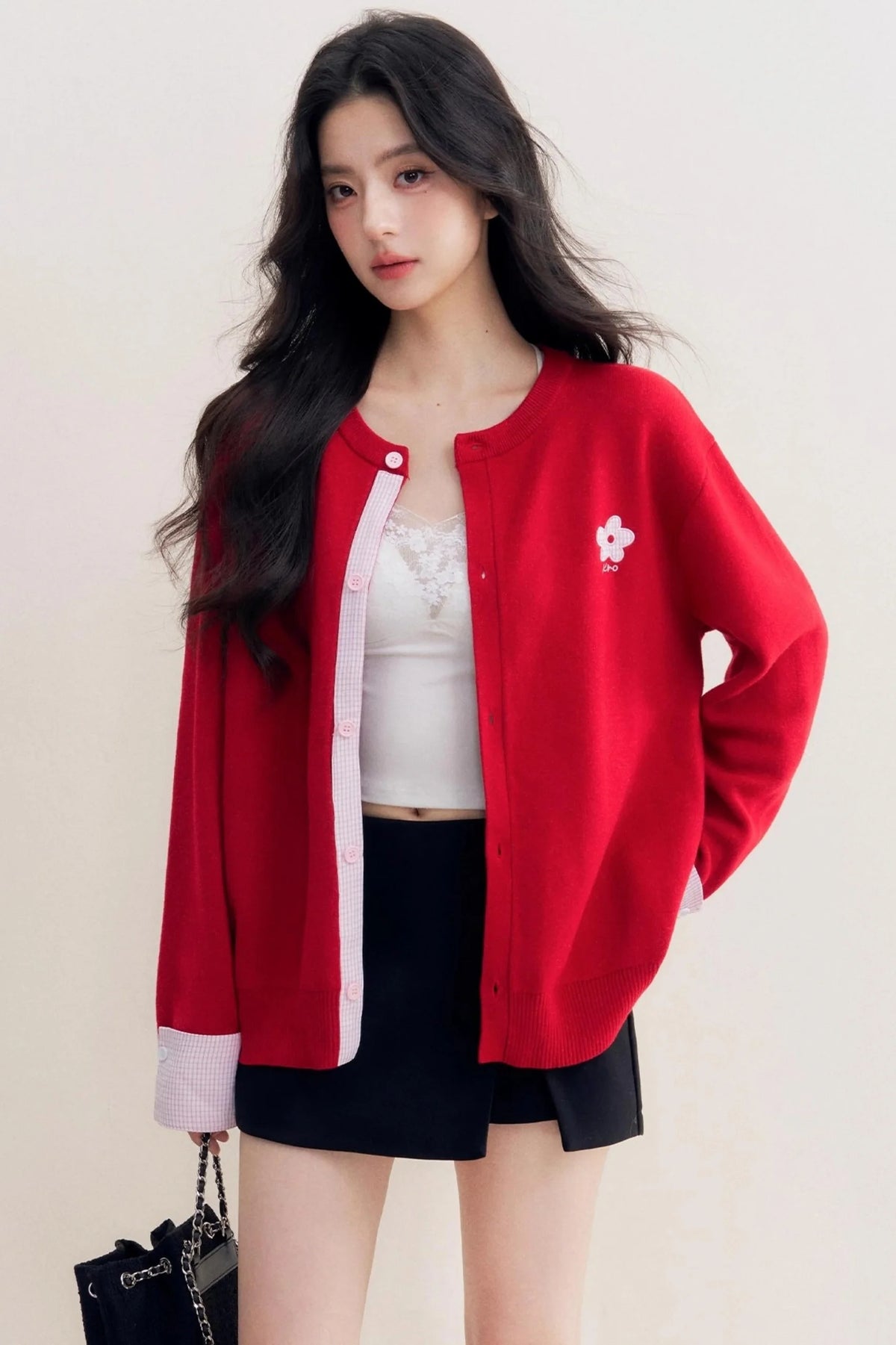 Romantic Patchwork Sweater Cardigan
