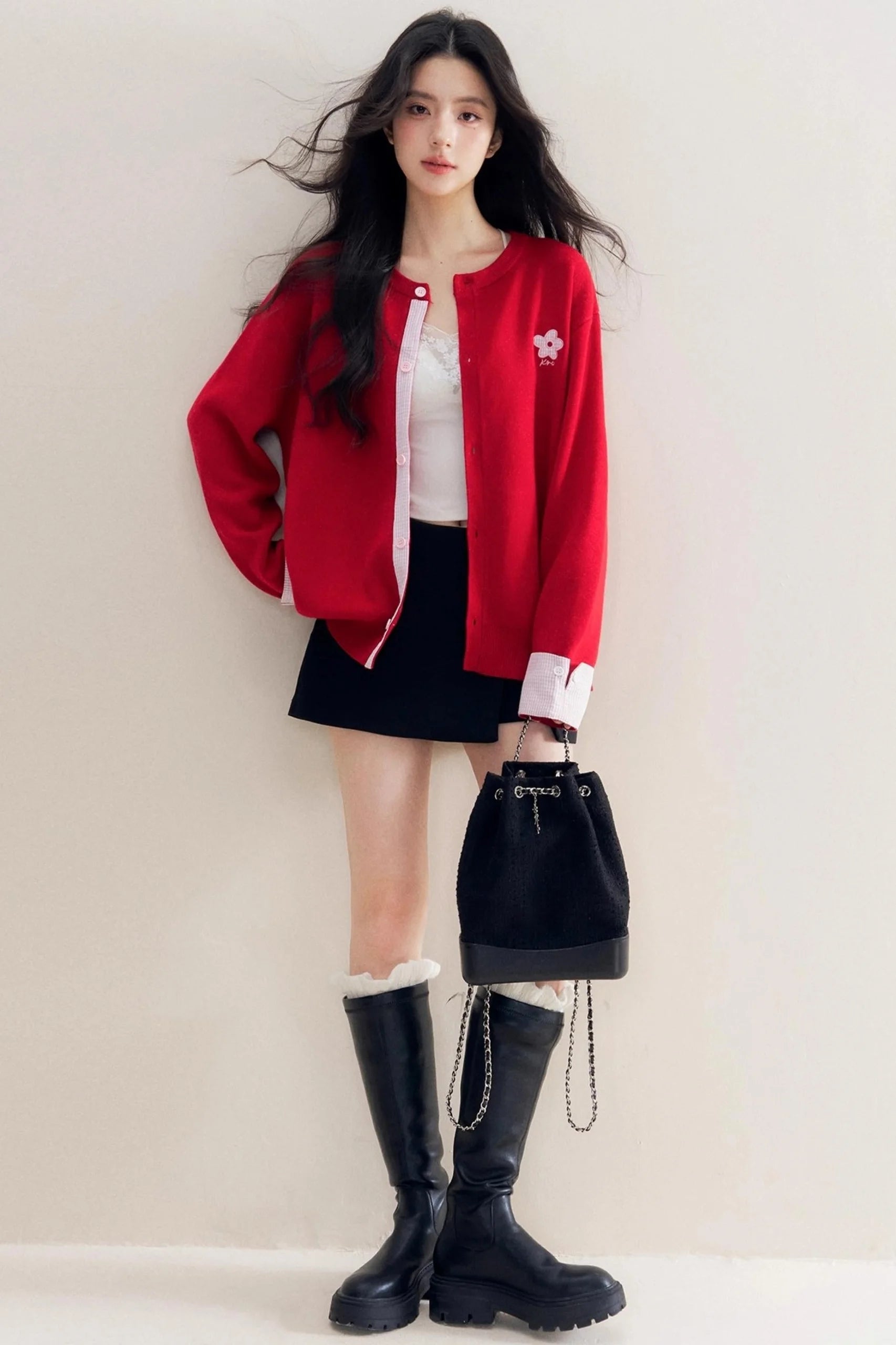 Romantic Patchwork Sweater Cardigan