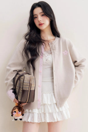 Romantic Patchwork Sweater Cardigan