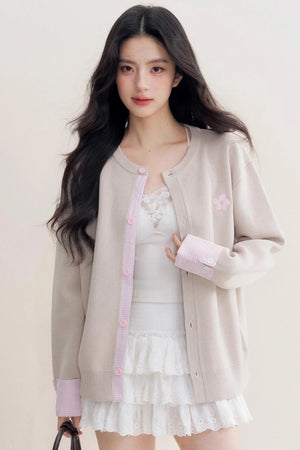 Romantic Patchwork Sweater Cardigan