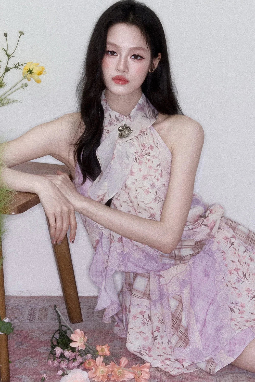 Romantic Retro Floral Dress