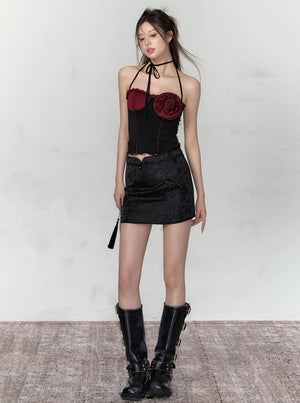 Rose Camisole Fungus Trim Top