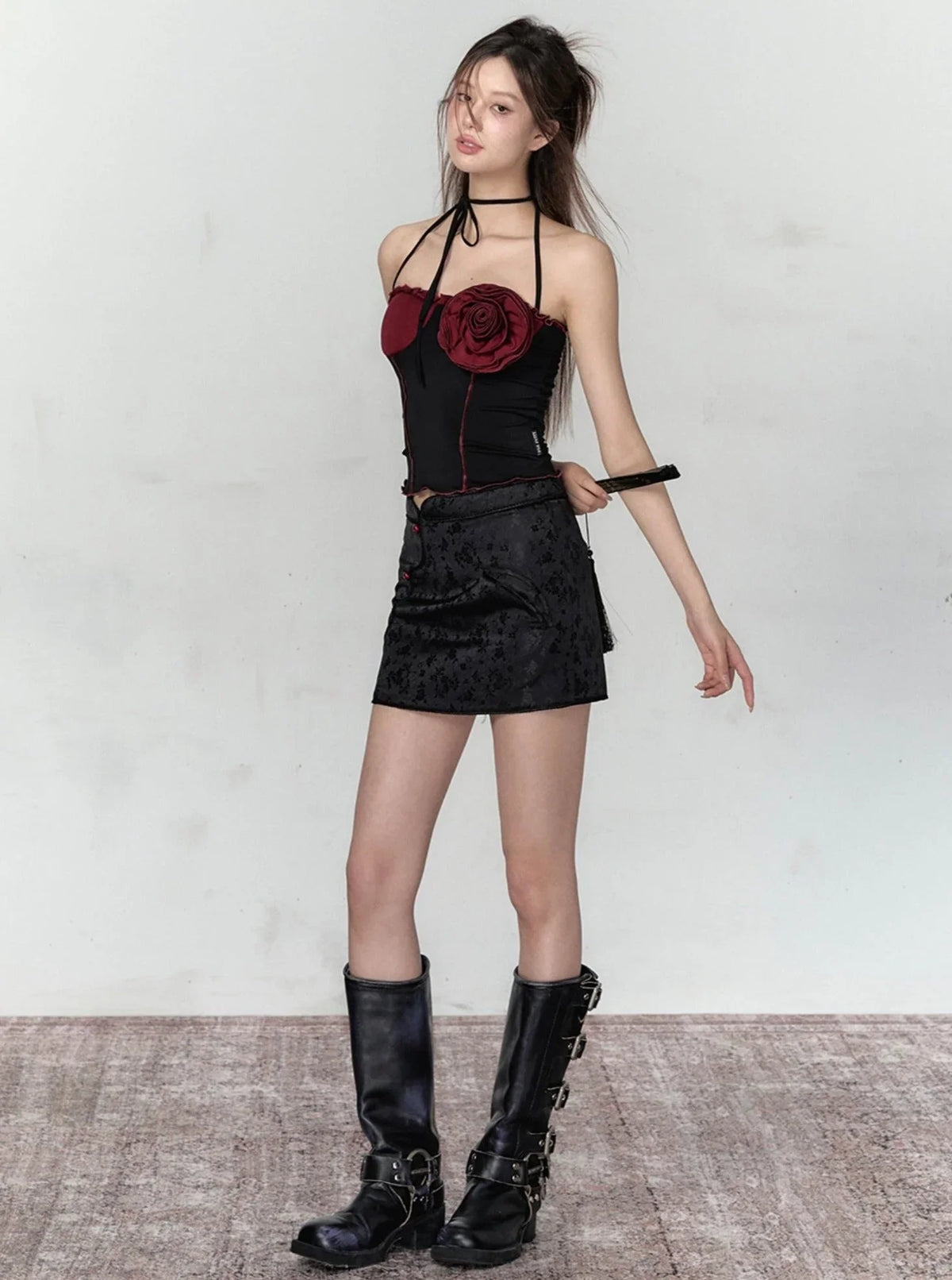 Rose Camisole Fungus Trim Top