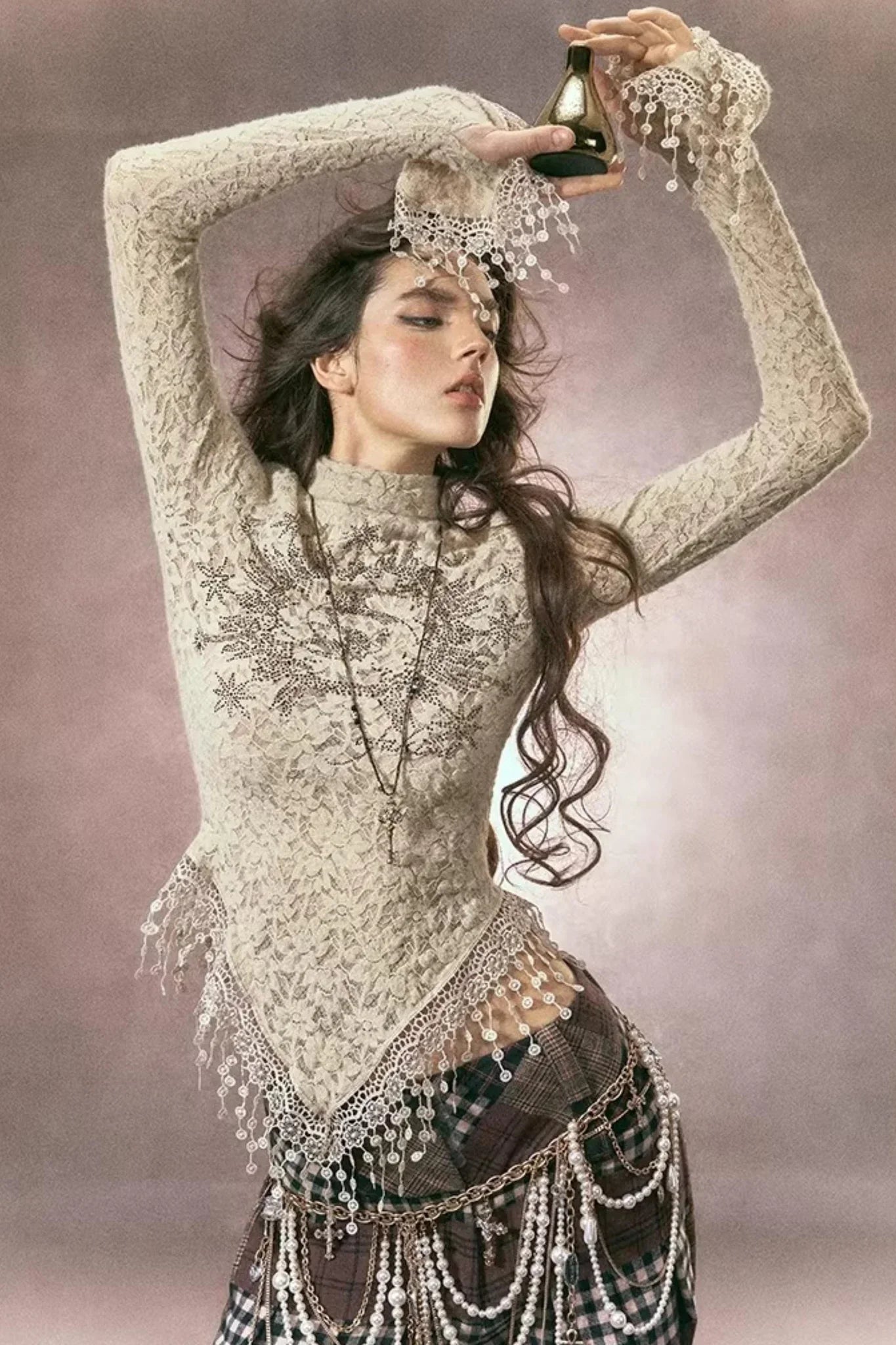 Rose-Colored Lace Top
