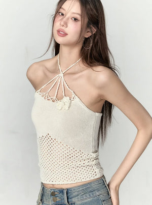 Rose Cut-out Camisole Top