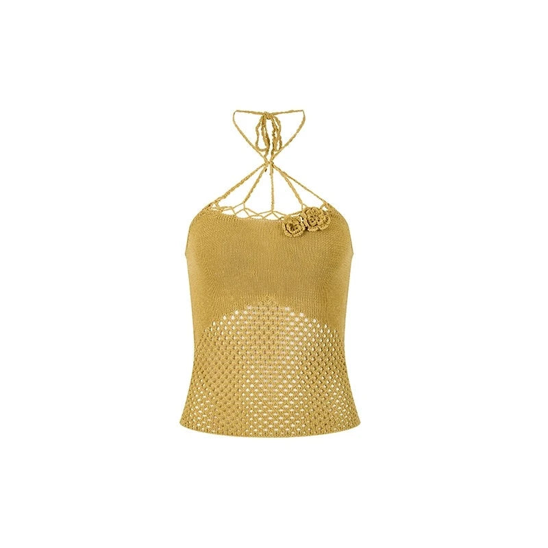 Rose Cut-out Camisole Top