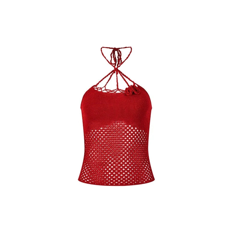 Rose Cut-out Camisole Top