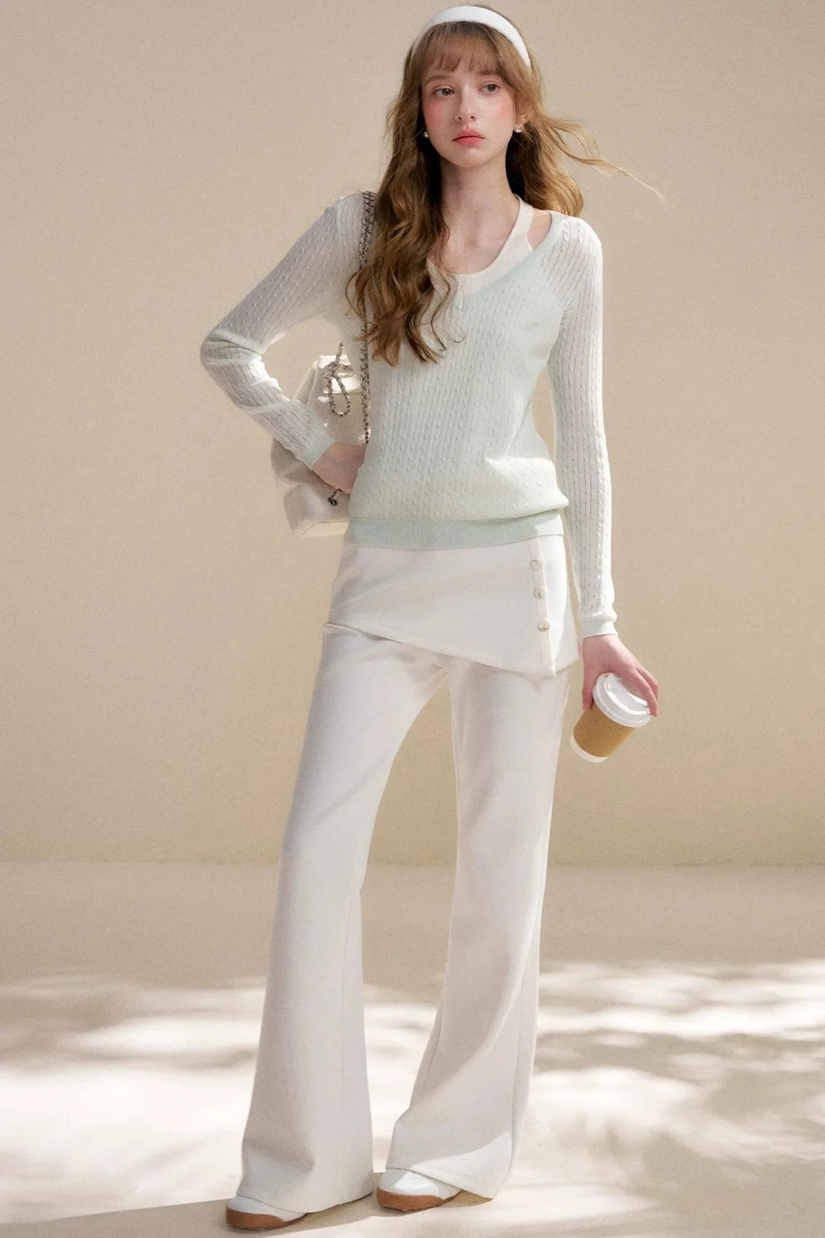Rose Fragrance Wool Sweater