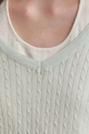 Rose Fragrance Wool Sweater