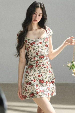 Rose Garden Floral Dress