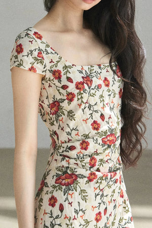 Rose Garden Floral Dress
