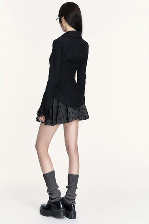Rose Island High Waist Pleated Skirt